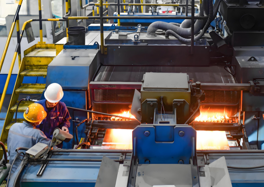aluminum plates in production at our workshop